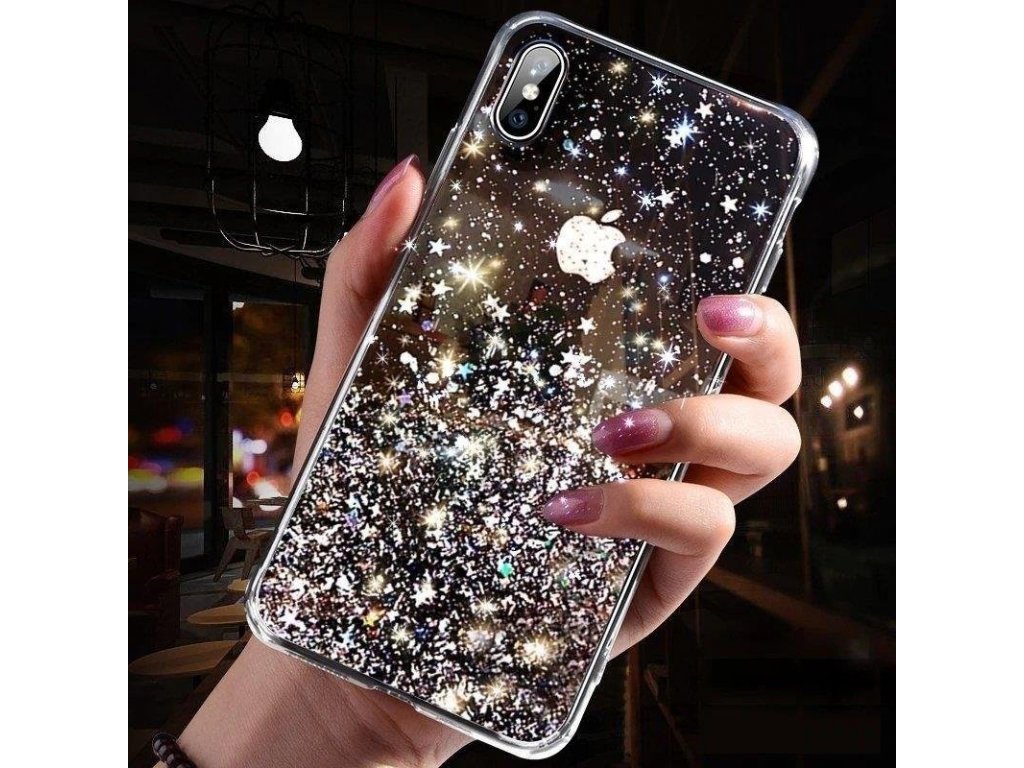 Star Glitter lesklé pouzdro s brokátem iPhone 12 mini zelené