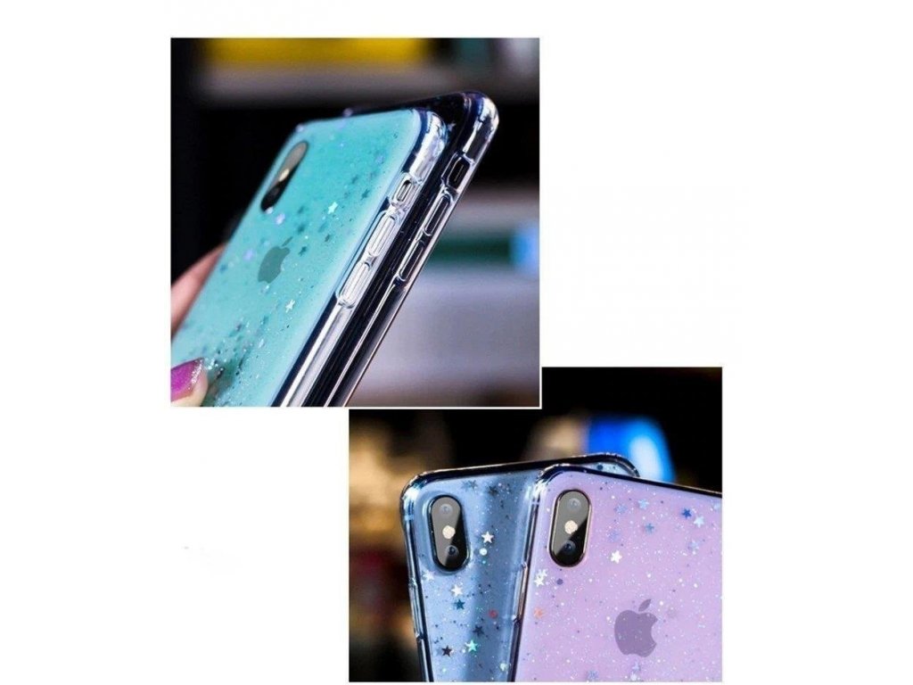 Star Glitter lesklé pouzdro s brokátem iPhone 12 mini zelené