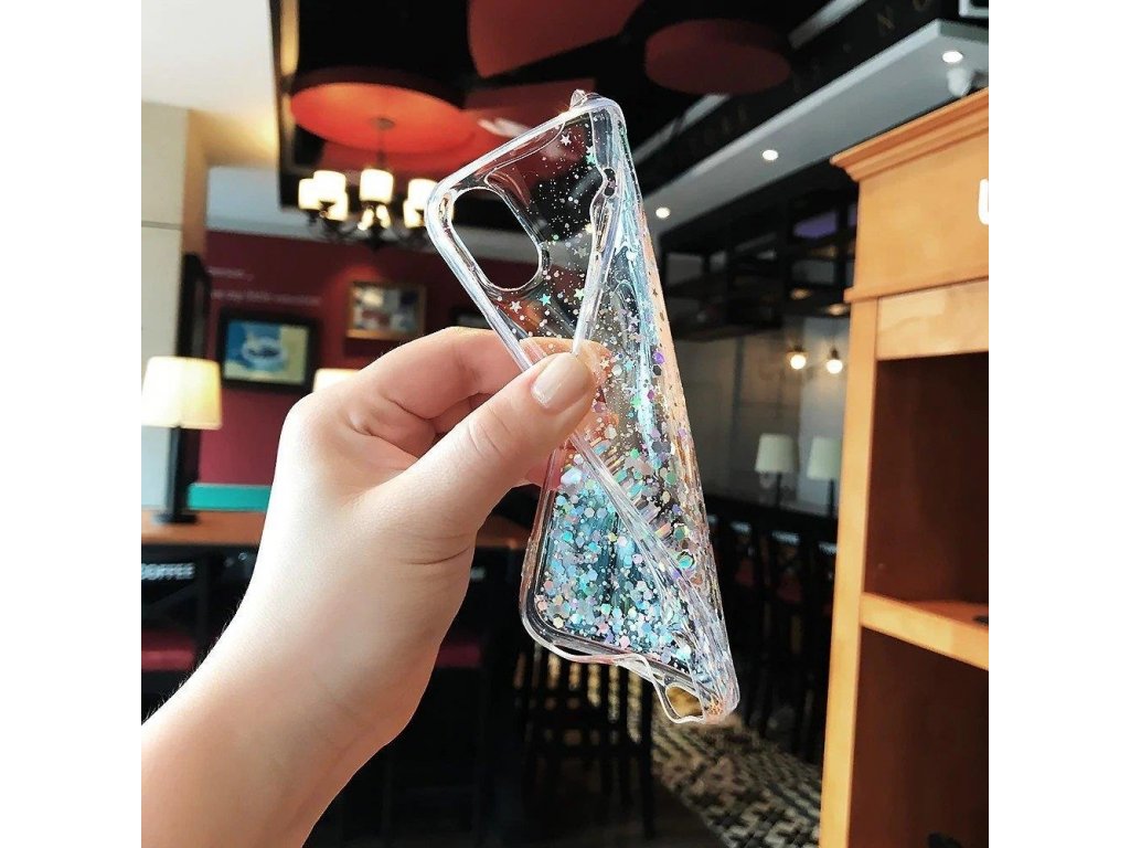 Star Glitter lesklé pouzdro s brokátem iPhone 12 mini zelené