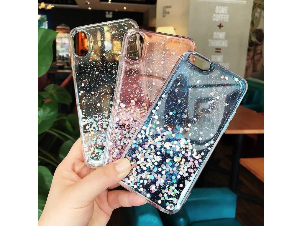 Star Glitter lesklé pouzdro s brokátem iPhone 12 mini zelené