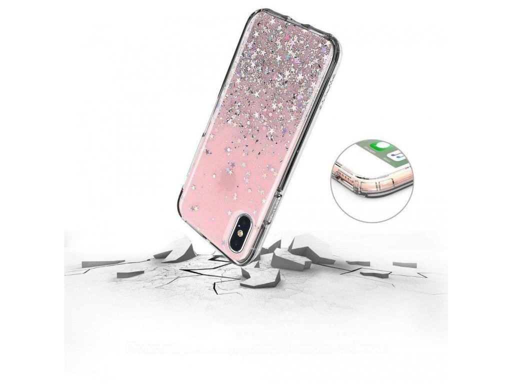 Star Glitter lesklé pouzdro s brokátem iPhone 12 Pro Max průsvitné