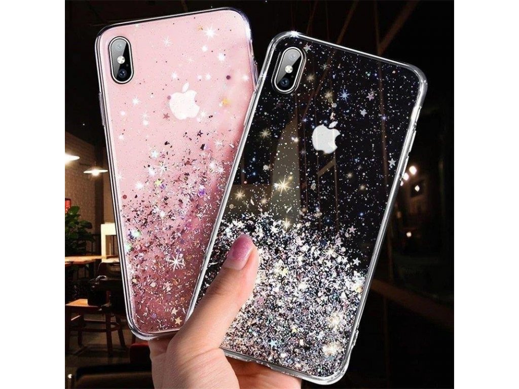 Star Glitter lesklé pouzdro s brokátem iPhone 12 Pro Max průsvitné