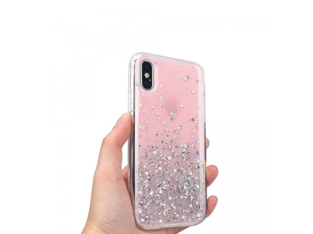 Star Glitter lesklé pouzdro s brokátem Samsung Galaxy M30s / Galaxy M21 průsvitné