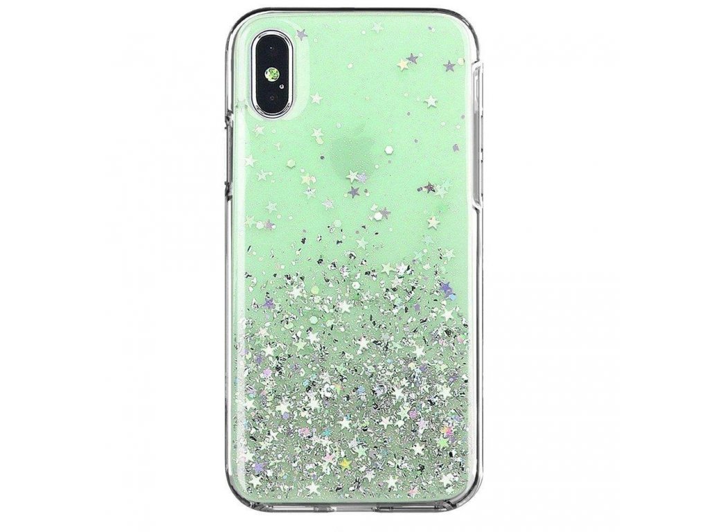 Star Glitter lesklé pouzdro s brokátem Xiaomi Redmi 10X 4G / Xiaomi Redmi Note 9 zelené