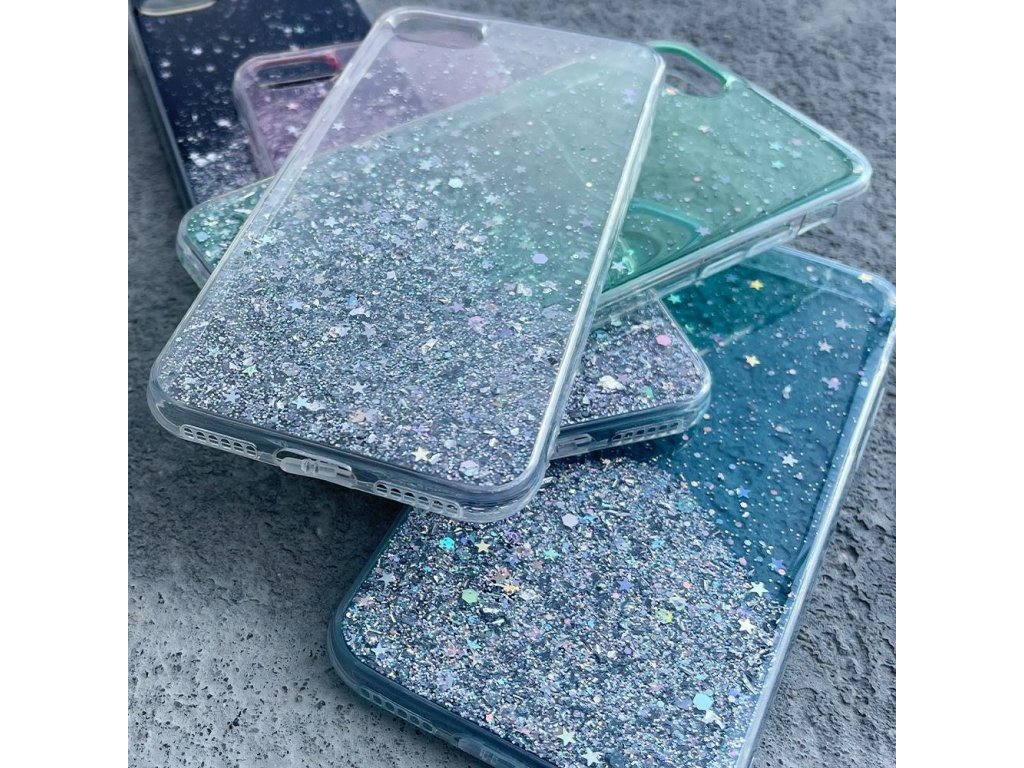 Star Glitter obal na mobil Xiaomi Poco M3 / Xiaomi Redmi 9T růžový