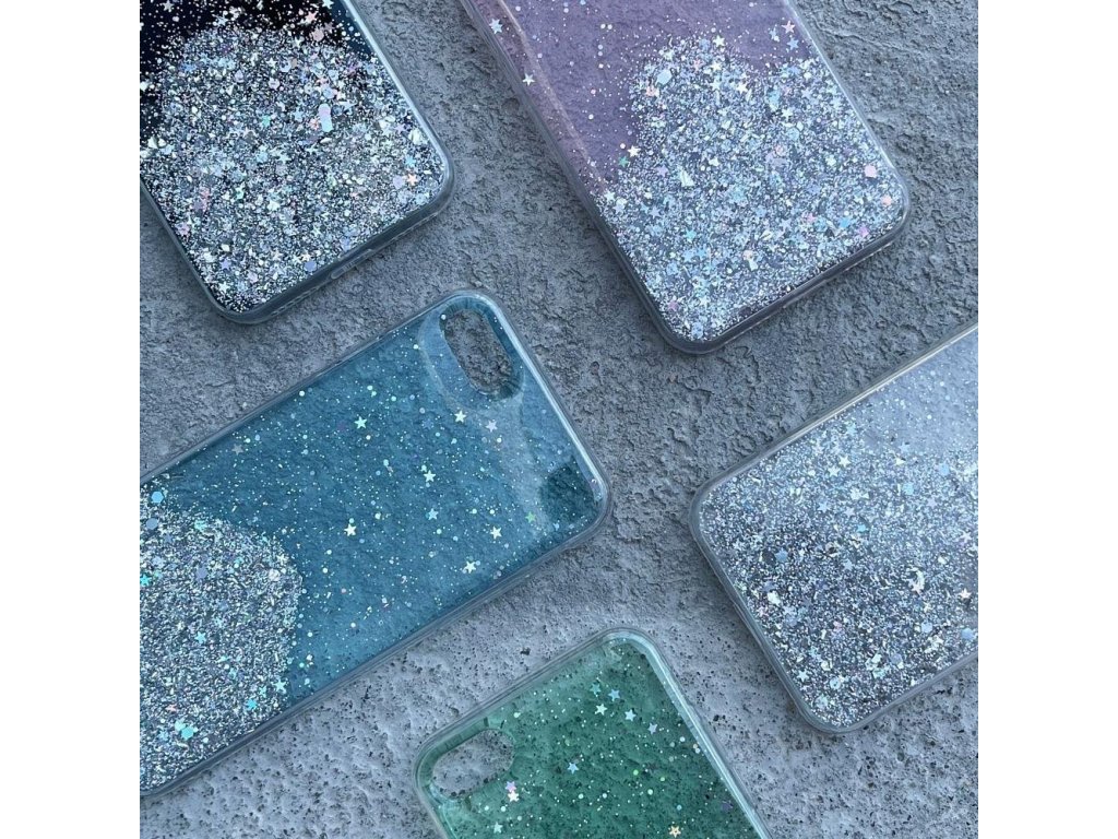 Star Glitter obal na mobil Xiaomi Poco M3 / Xiaomi Redmi 9T růžový