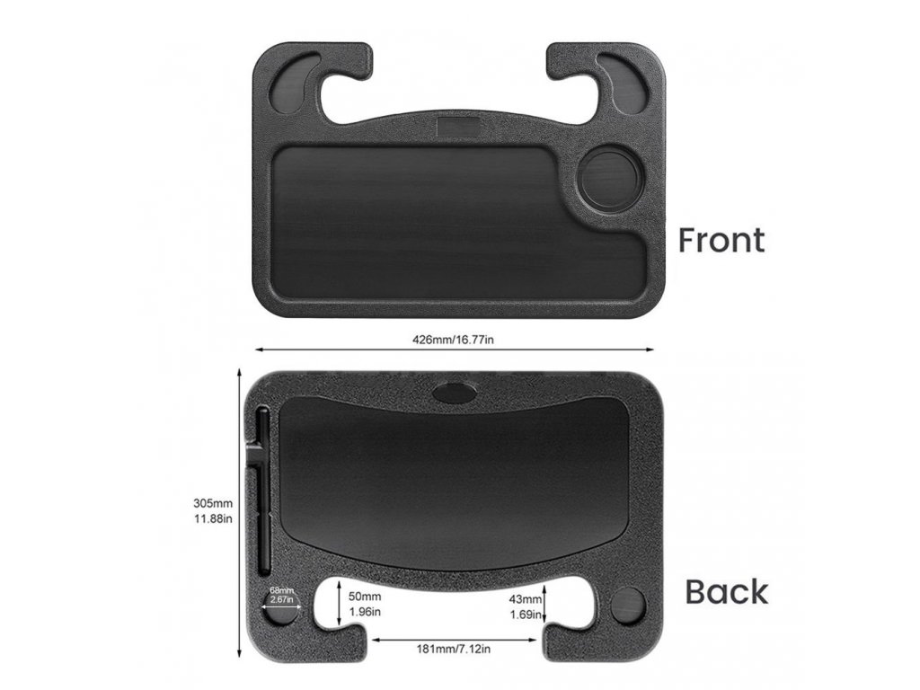 Stolní / odkládací / organizér / stojan na volant auta HM-586 černý