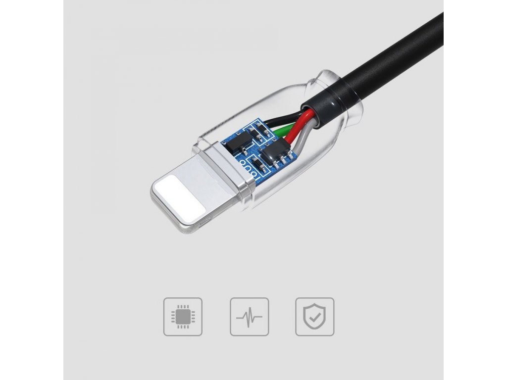 Suji RC-134i kabel USB / Lightning 2.1A 1M černý