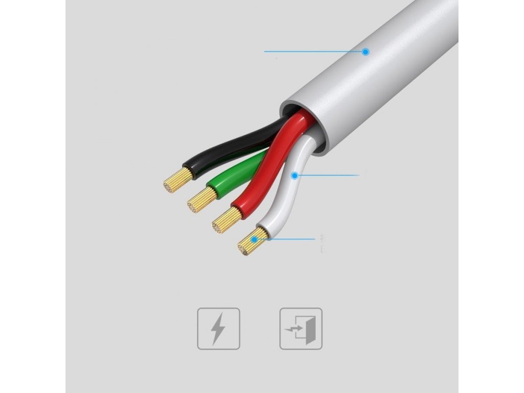 Suji RC-134i kabel USB / Lightning 2.1A 1M černý