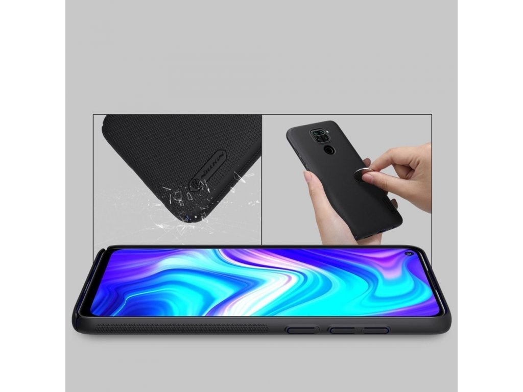 Super Frosted Shield zesílené pouzdro + podstavec Xiaomi Redmi 9 - černé