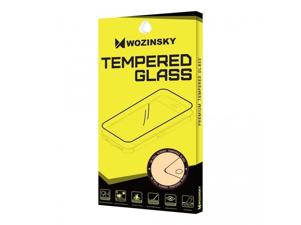 Super odolné tvrzené sklo Full Glue na celý displej s rámem Case Friendly Motorola Moto G Stylus / Motorola Moto G Pro černé