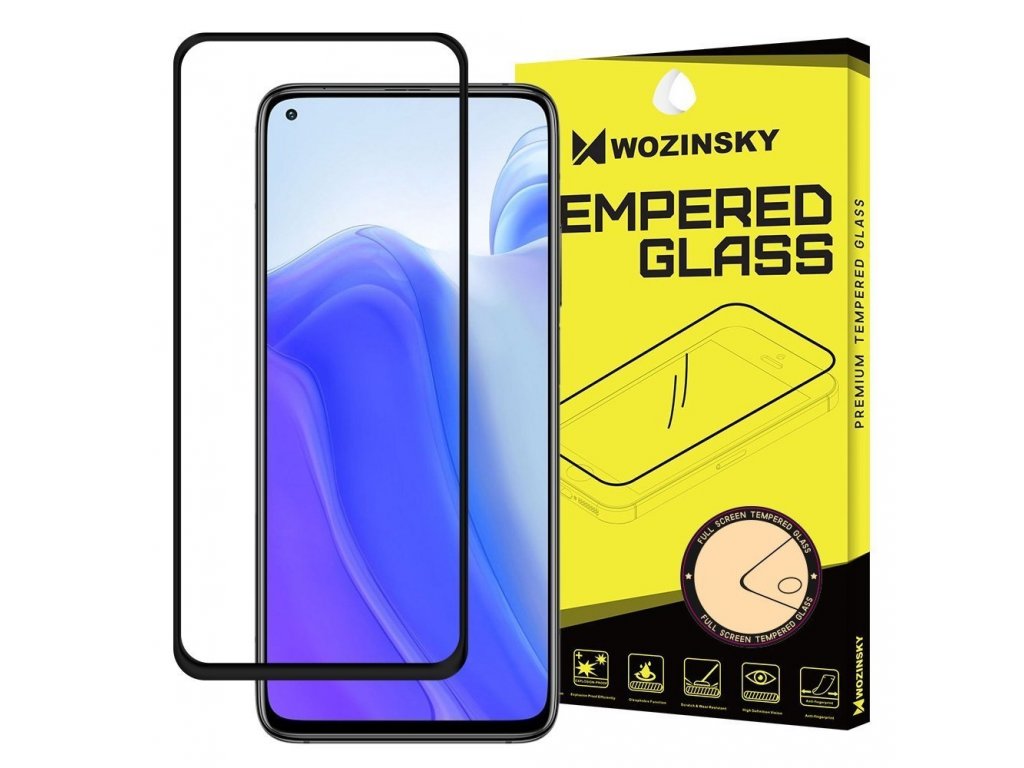 Super odolné tvrzené sklo Full Glue na celý displej s rámem Case Friendly Xiaomi Redmi Note 9T 5G / Redmi Note 9 5G černé