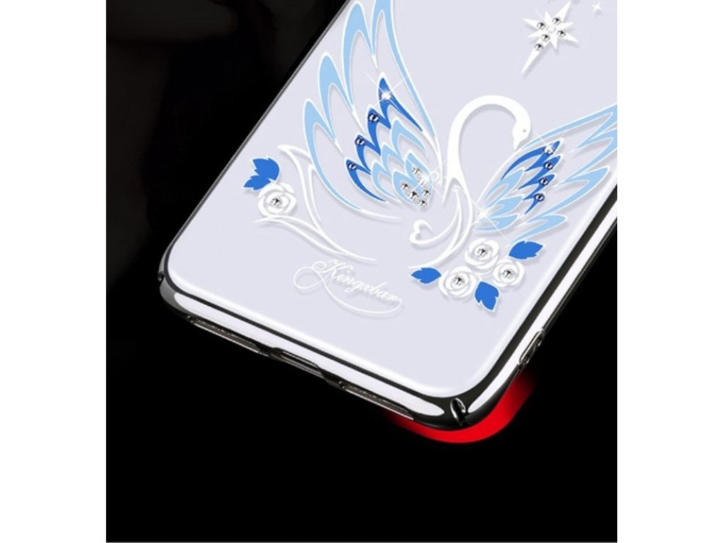 Swan Series pouzdro zdobené originálními krystaly Swarovski iPhone XS Max červené