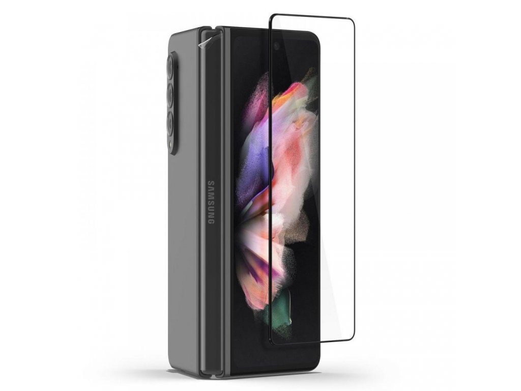 Ochranné sklo SPIGEN GLASS FC HINGE FILM pro GALAXY Z FOLD 3 - černé