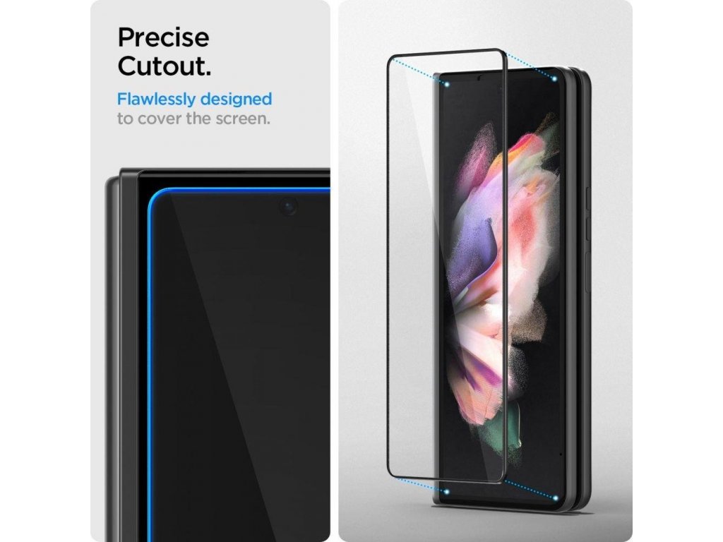 Ochranné sklo SPIGEN GLASS FC HINGE FILM pro GALAXY Z FOLD 3 - černé