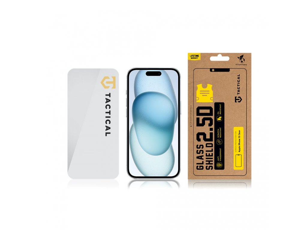 Tvrzené sklo Tactical Glass Shield 2.5D pro Apple iPhone 15