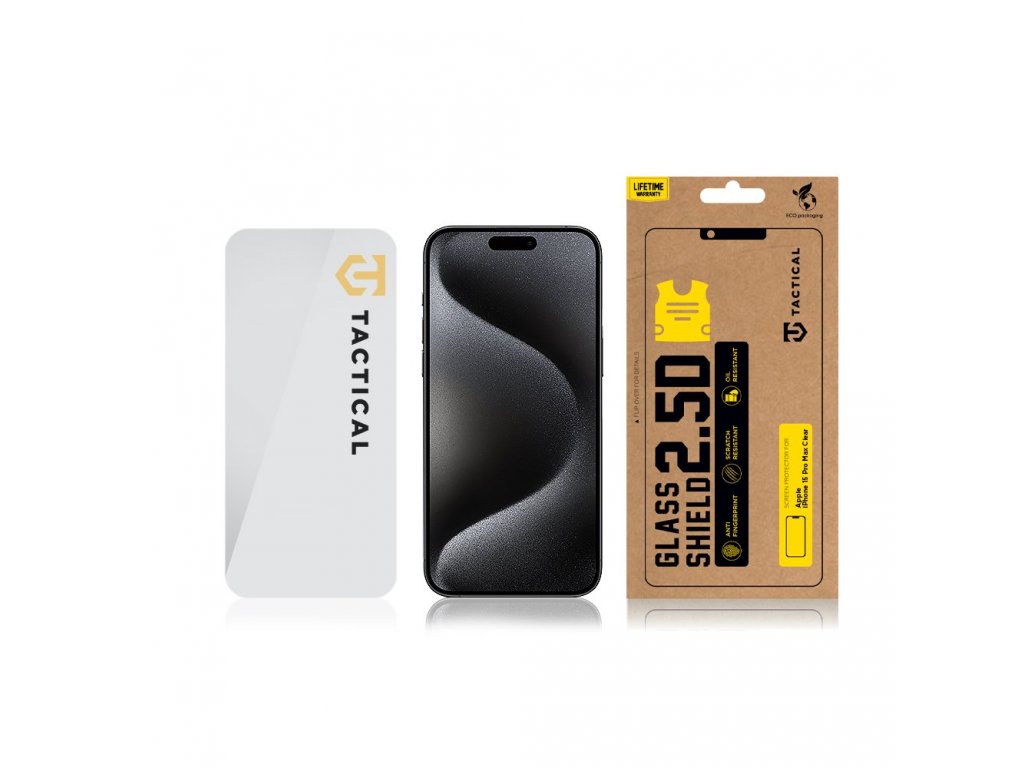 Tvrzené sklo Tactical Glass Shield 2.5D pro iPhone 15 Pro Max