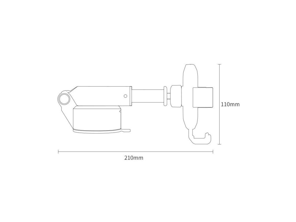 Teleskopický gravitační držák do auta na sklo nebo palubní desku stříbrný (SUYL-TK0S)