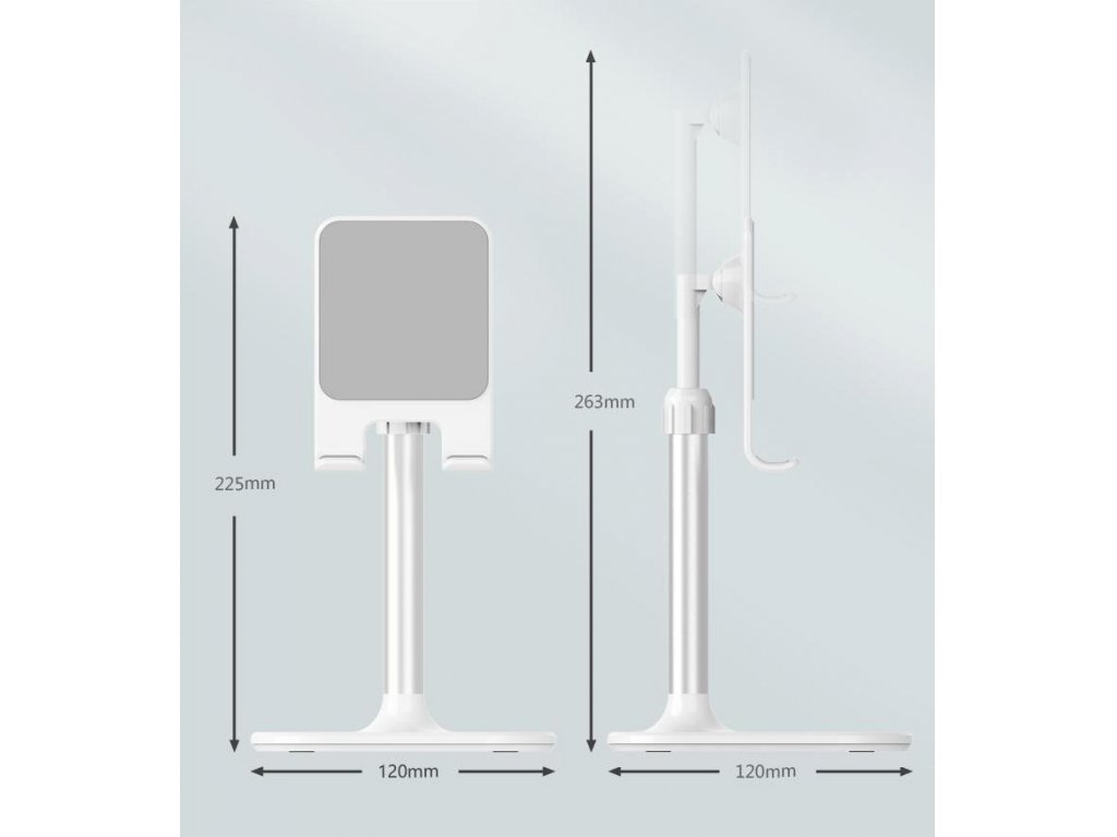 Teleskopický úchyt / stojan na tablet B026 černý