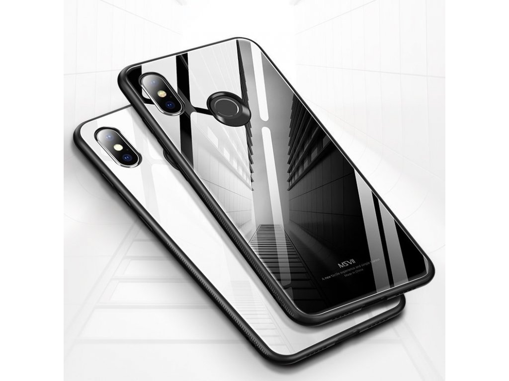 Tempered Glass Case pouzdro z tvrzeného skla Xiaomi Mi 8 SE bílé