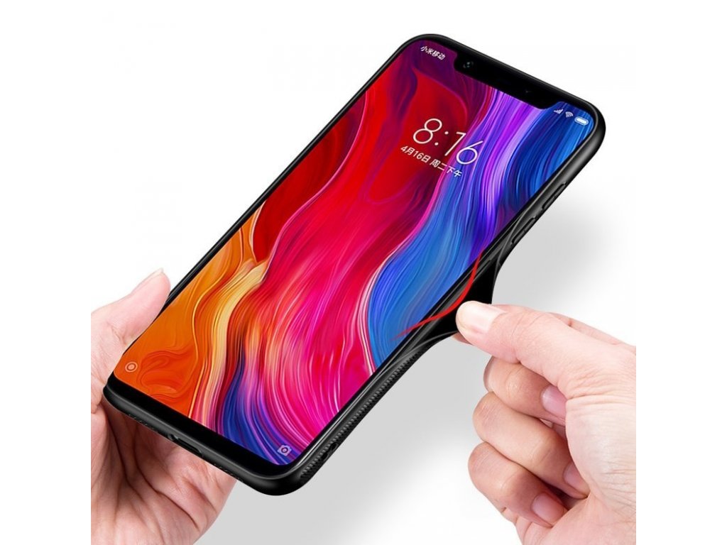 Tempered Glass Case pouzdro z tvrzeného skla Xiaomi Mi 8 SE černé