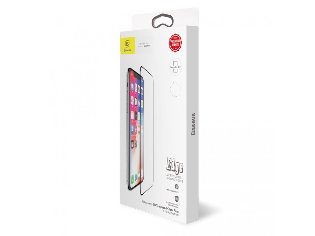 Tempered Glass Film tvrzené sklo 0,3 mm iPhone X / XS černé