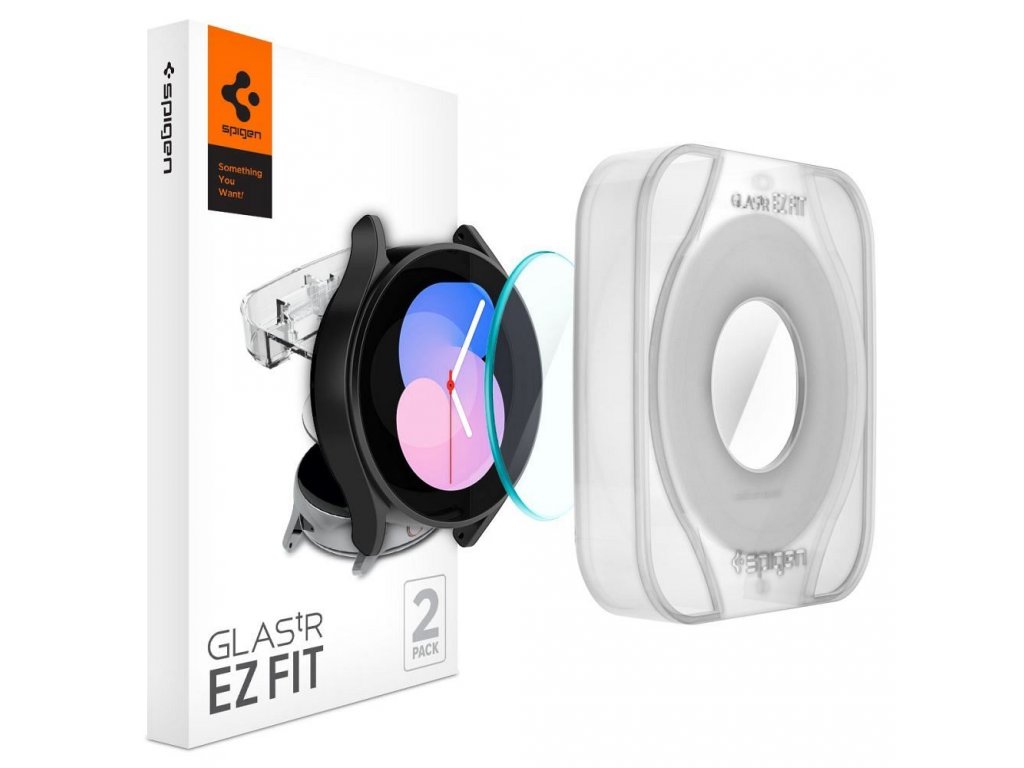 Tvrzené sklo SPIGEN GLAS.TR "EZ-FIT" 2-PACK pro SAMSUNG Galaxy Watch 4 / 5 ( 40 MM )