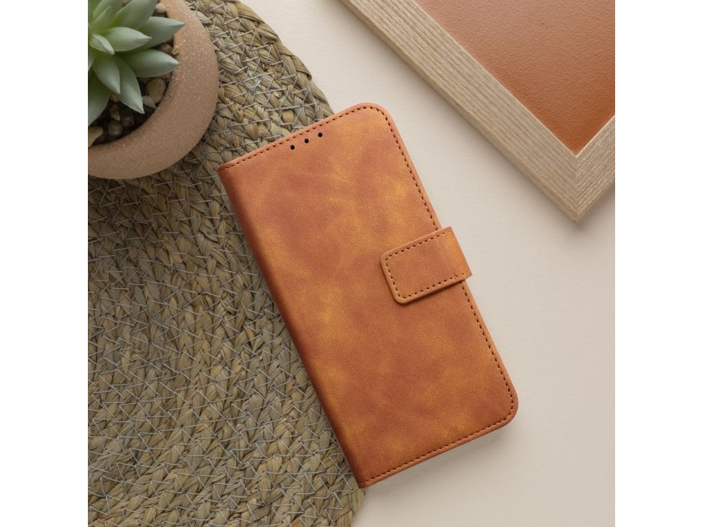 Knížkové pouzdro TENDER pro XIAOMI Redmi NOTE 12 4G hnědé