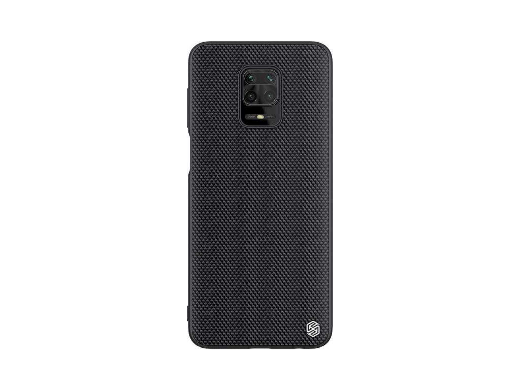 Textured Case odolné vyztužené pouzdro s gelovým rámem a nylonovými zády Xiaomi Redmi Note 9 Pro / Redmi Note 9S černé