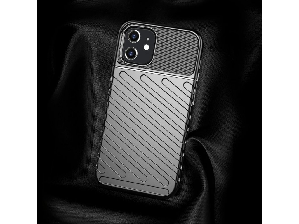 Thunder Case elastické pancéřové pouzdro iPhone 12 mini zelené