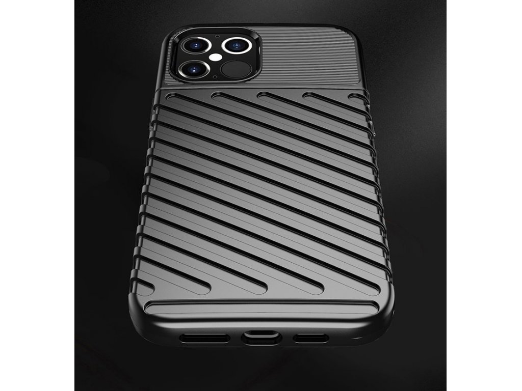 Thunder Case elastické pancéřové pouzdro iPhone 12 Pro / iPhone 12 modré