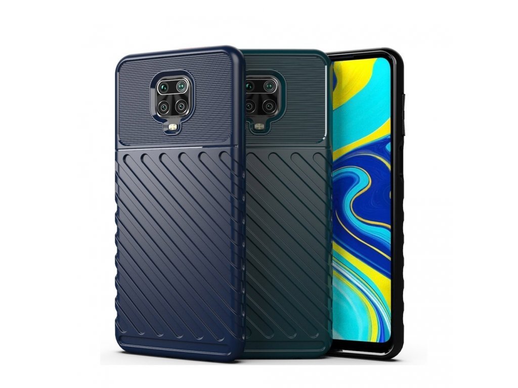 Thunder Case elastické pancéřové pouzdro Xiaomi Redmi Note 9 Pro / Redmi Note 9S zelené