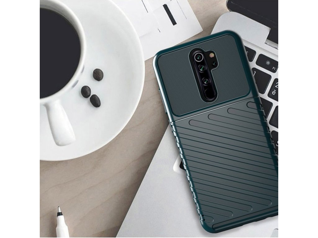 Thunder Case elastické pouzdro Xiaomi Redmi 9 zelené