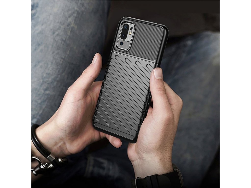 Pancéřový kryt Thunder Case pro Xiaomi Redmi Note 10 5G / Poco M3 Pro - modrý