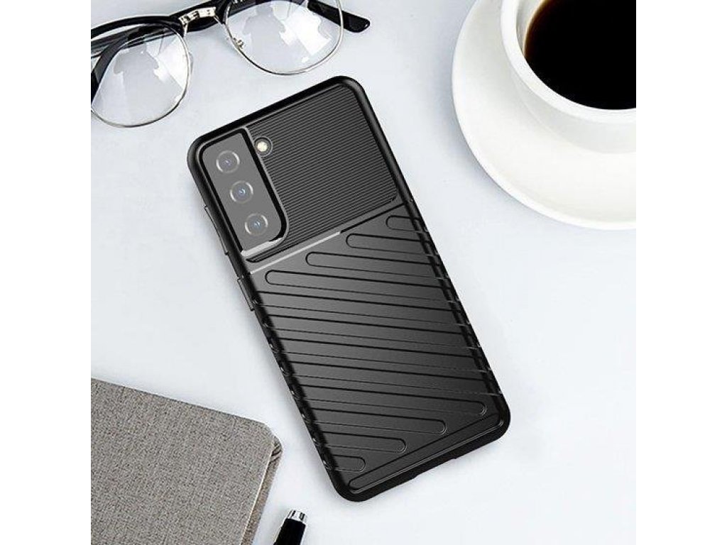 Silikonové pancéřové pouzdro Thunder Case pro Samsung Galaxy A14 5G - černé