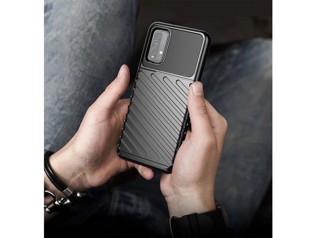 Thunder Case flexibilní pancéřový kryt Xiaomi Poco M3 / Xiaomi Redmi 9T modrý