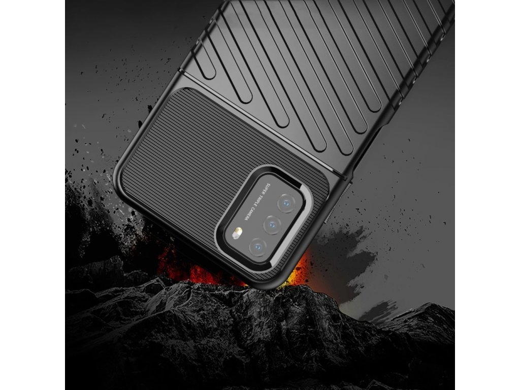 Thunder Case flexibilní pancéřový kryt Xiaomi Poco M3 / Xiaomi Redmi 9T zelený