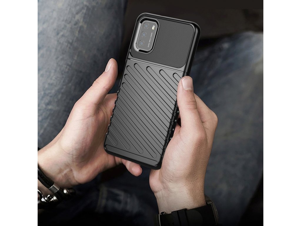 Thunder Case flexibilní pancéřový kryt Xiaomi Poco M3 / Xiaomi Redmi 9T zelený