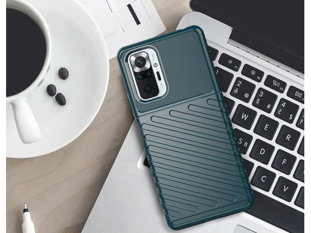 Thunder Case flexibilní pancéřový kryt Xiaomi Redmi Note 10 Pro černý