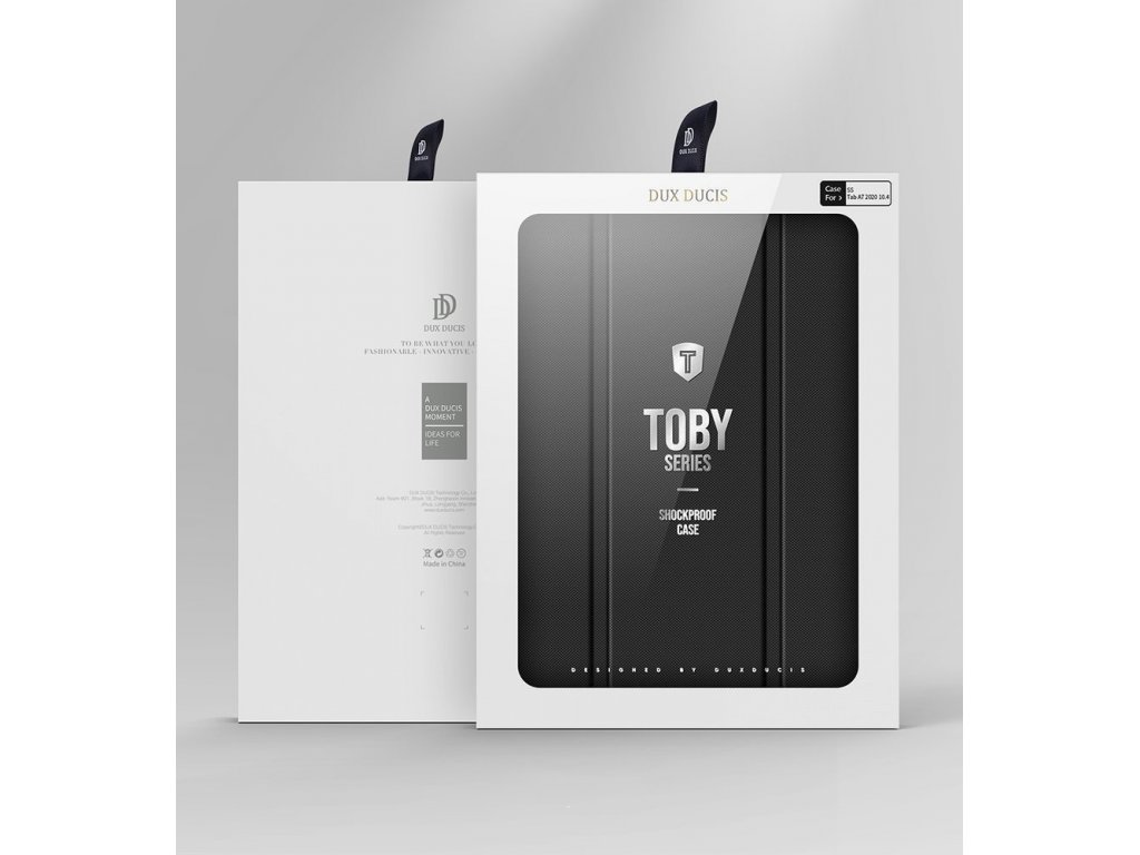 Toby pancéřované flipové pouzdro Smart Case pro Samsung Galaxy Tab A7 10,4'' 2020 s držákem stylusu černé