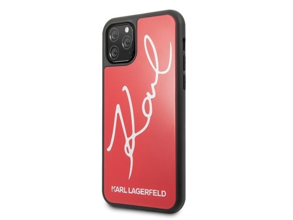 Třpytkový kryt Signature pro iPhone 11 Pro červený