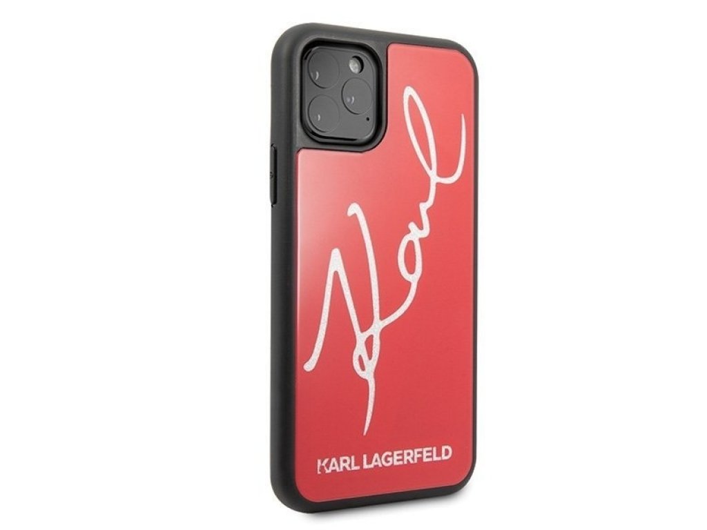 Třpytkový kryt Signature pro iPhone 11 Pro červený