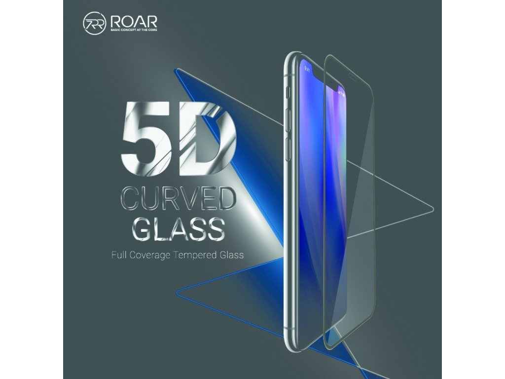 Tvrzené sklo 5D Roar Glass Huawei P30 Pro černé