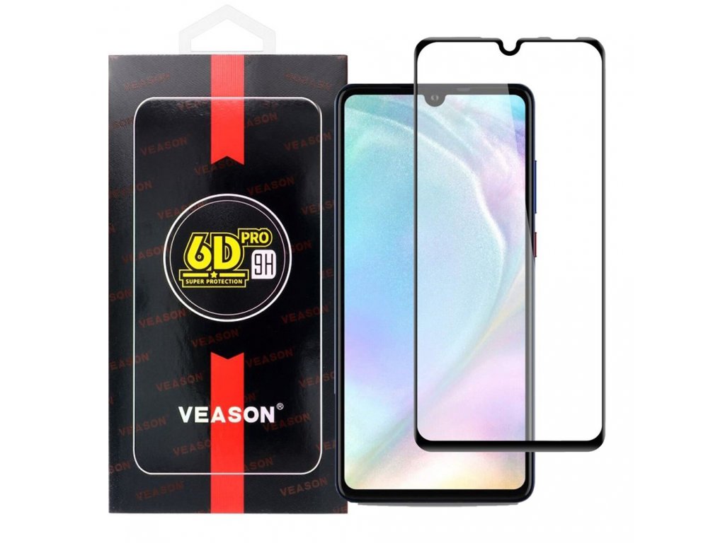 Tvrzené sklo 6D Pro Veason Glass pro Huawei P30 Lite - černé