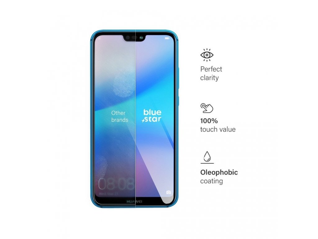 Tvrzené sklo Blue Star pro Huawei P20 Lite