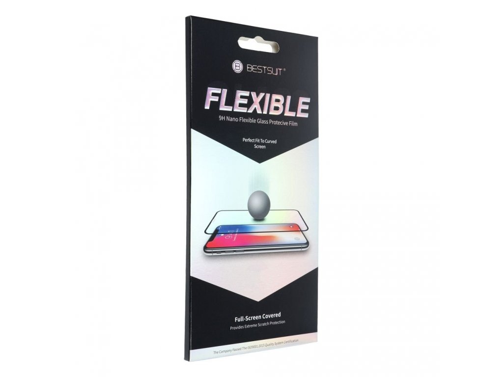 Tvrzené sklo Flexible Nano Glass 5D Full Glue iPhone 12 Mini černé