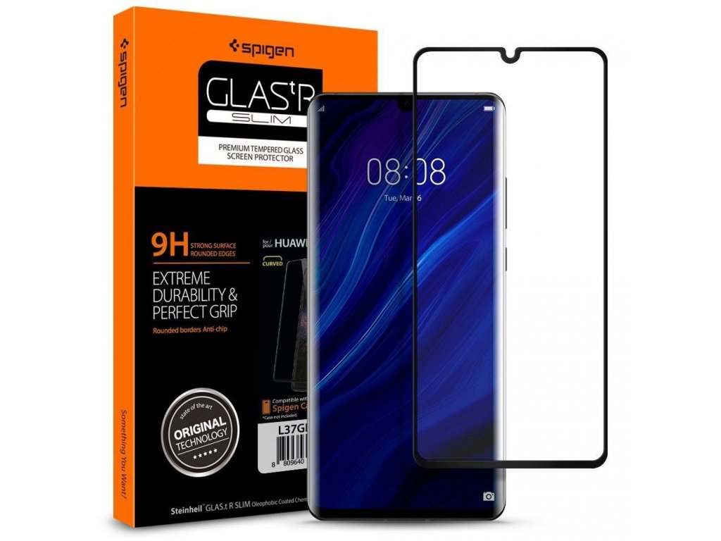 Tvrzené sklo GLAS.TR Slim HUAWEI P30 PRO černé