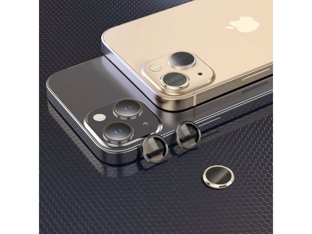 Tvrzené sklo na fotoaparát pro iPhone 13 Mini / iPhone 13 metal gold (V12)