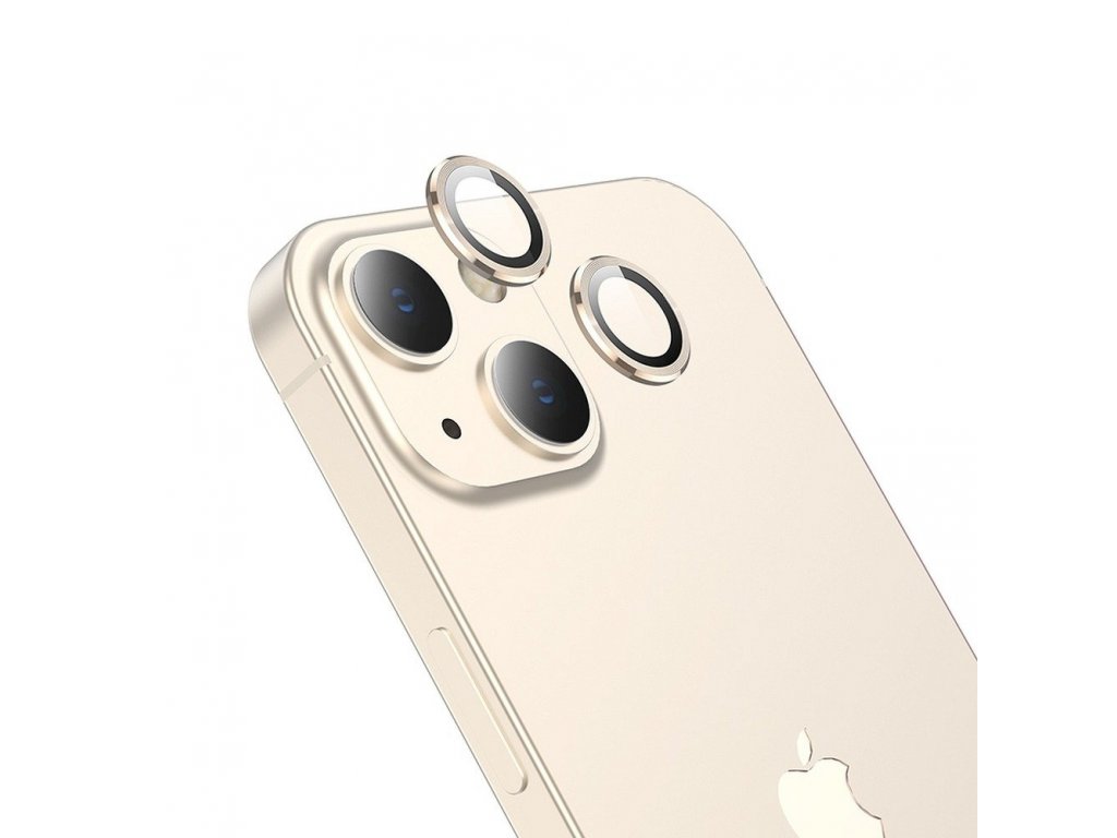 Tvrzené sklo na fotoaparát pro iPhone 13 Mini / iPhone 13 metal gold (V12)