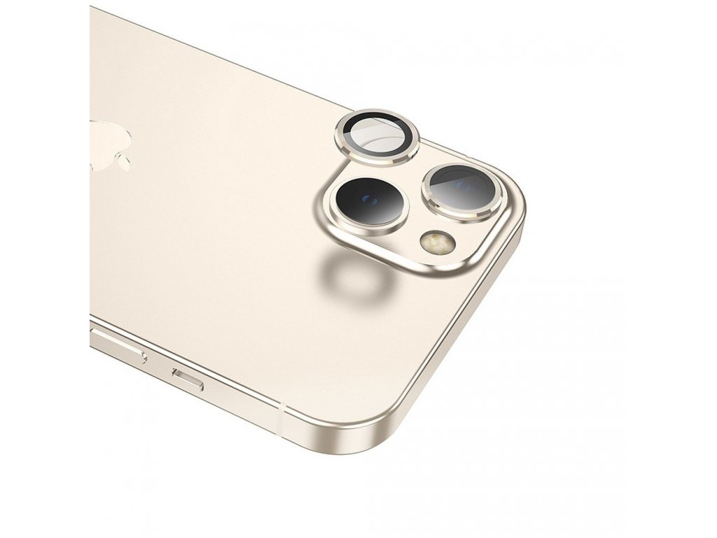 Tvrzené sklo na fotoaparát pro iPhone 13 Mini / iPhone 13 metal gold (V12)